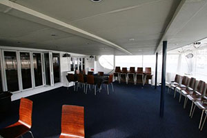 sailing catamaran 72 entertainment area