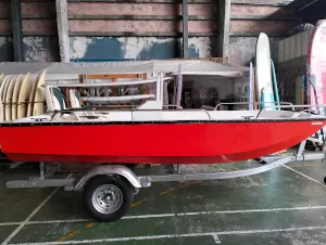 Aussie Whaler Fibreglass Speedboat starboard view