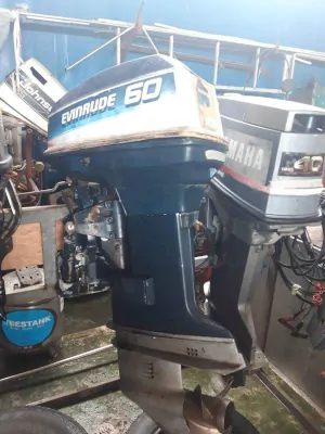 Evinrude 60HP Outboard Motor port side